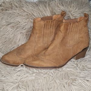 Tan ankle boots